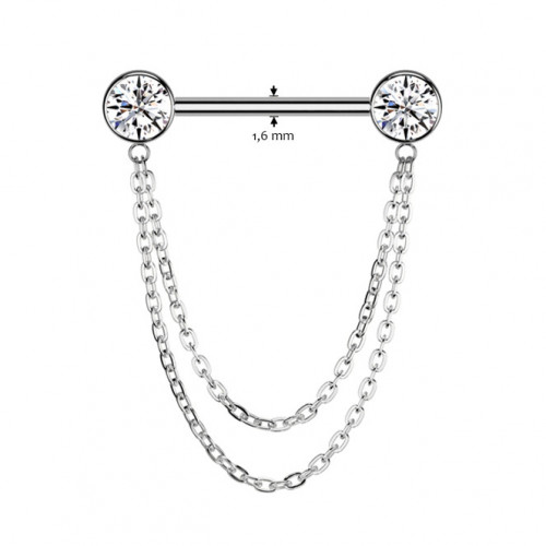 Piercing do bradavky TITAN - PUSH IN