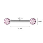 Piercing do bradavky TITAN - PUSH IN