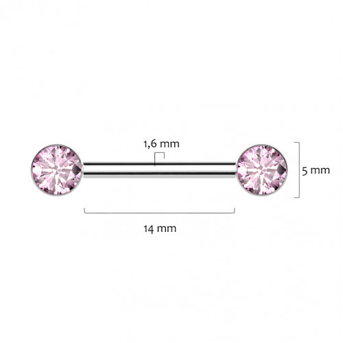 Piercing do bradavky TITAN - PUSH IN