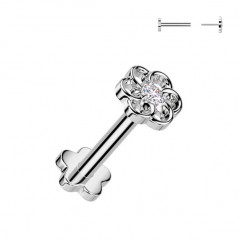 Piercing do brady - PUSH IN labreta TITAN, 1,2 x 8 mm