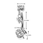 PUSH IN piercingu do pupku TITAN