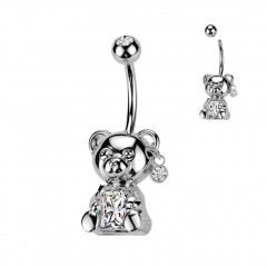 Piercing do pupku medvedík