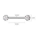 Piercing do bradavky TITAN - PUSH IN