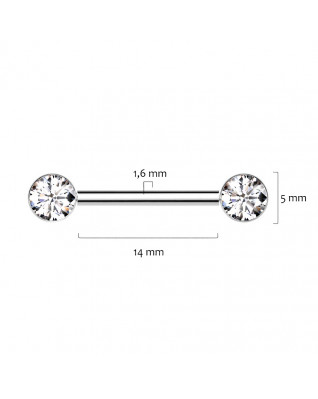 Piercing do bradavky TITAN - PUSH IN