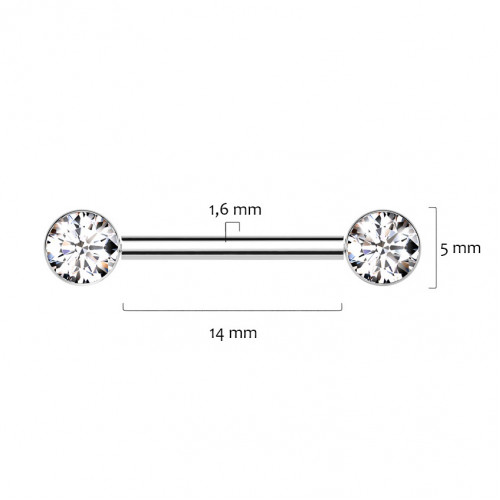 Piercing do bradavky TITAN - PUSH IN