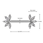 Piercing do bradavky TITAN - PUSH IN