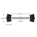 Piercing do bradavky TITAN - PUSH IN