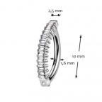 Piercing do pupku s ozdobným štítom TITAN