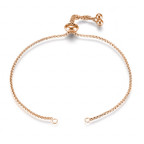 Pozlátená oceľová retiazka na výrobu náramku, UNI dĺžka