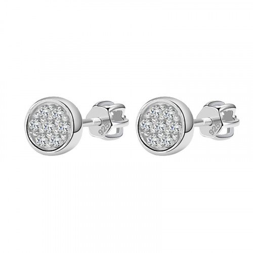 Minimalistické strieborné skrutkovacie náušnice