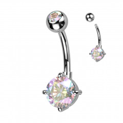 Piercing do pupku s okrúhlym kameňom, Farba AB