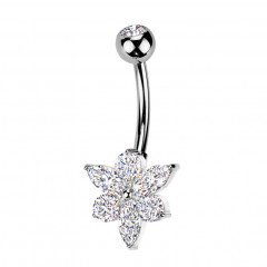 Piercing do pupku - TITAN + bižutéria