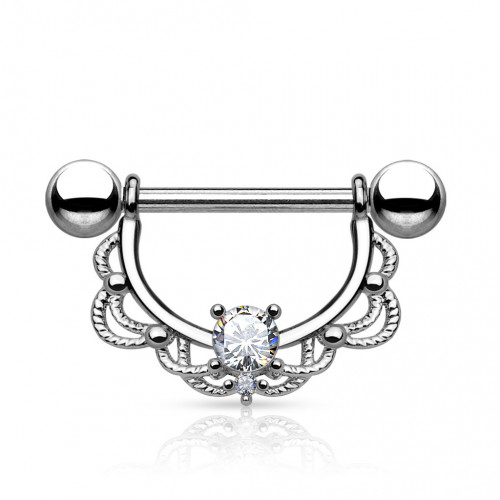 Ozdobný piercing do bradavky