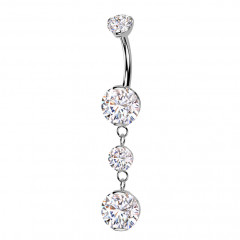 Visiaci piercing do pupku - TITAN