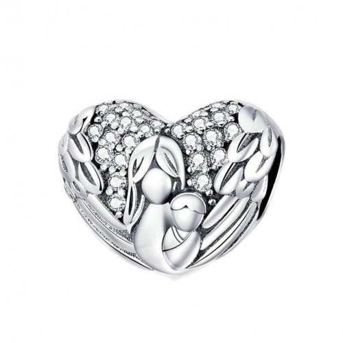 Strieborný prívesok korálik na náramok