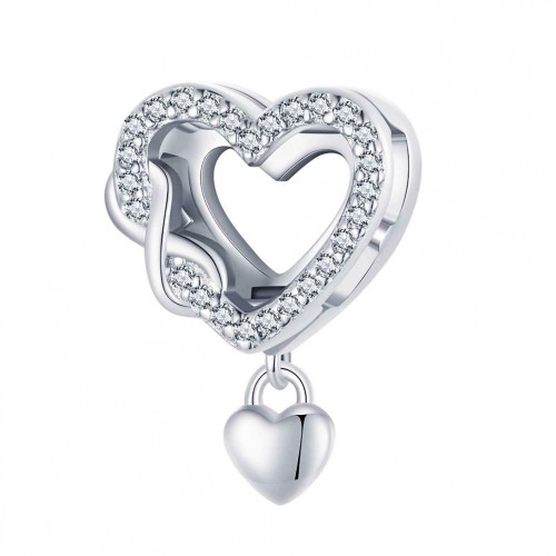 Strieborný prívesok korálik na náramok