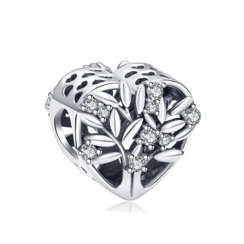 Visiaci strieborný prívesok korálik