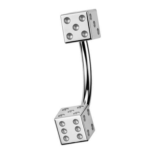 Piercing do obočia - kocky