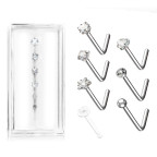 Sada 7 piercingov do nosa