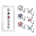 Súprava 6tich piercingov do nosa