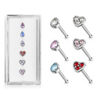 Súprava 6tich piercingov do nosa