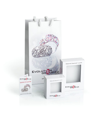 Strieborné skrutkovacie náušnice s opálmi, Rose