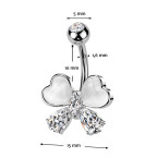 Piercing do pupku mašlička