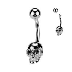 Piercing do pupku lebka