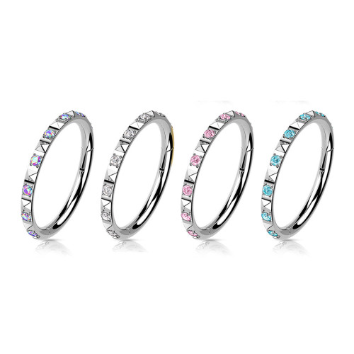 Segment kruh - helix / cartilage / tragus piercing TITAN