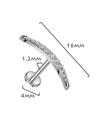 Piercing do brady - labreta TITAN