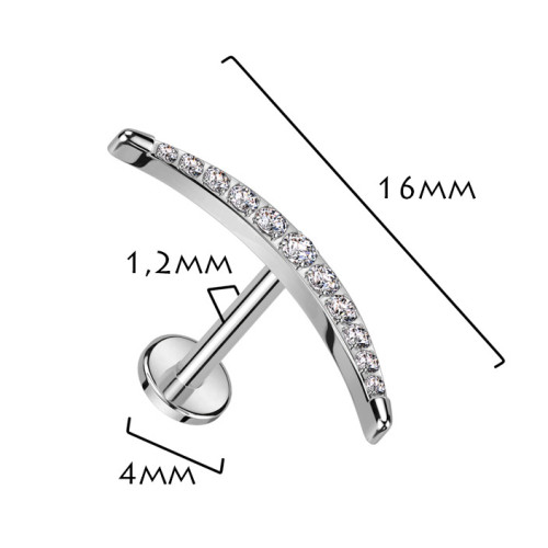 Piercing do brady - labreta TITAN