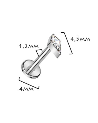 Piercing do brady - labreta TITAN