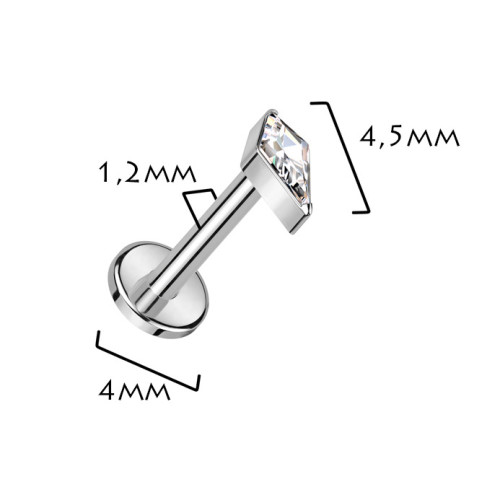 Piercing do brady - labreta TITAN