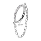 Segment kruh helix / cartilage / tragus / septum piercing TITAN