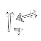 Piercing do brady - labreta TITAN, 1,2 x 8 mm