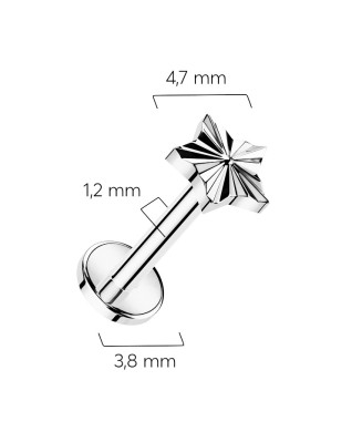 Piercing do brady - labreta TITAN