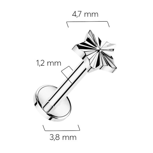 Piercing do brady - labreta TITAN