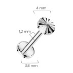 Piercing do brady - labreta TITAN