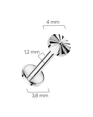 Piercing do brady - labreta TITAN