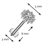 Piercing do brady - labreta TITAN