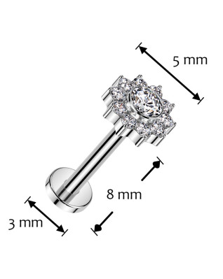 Piercing do brady - labreta TITAN