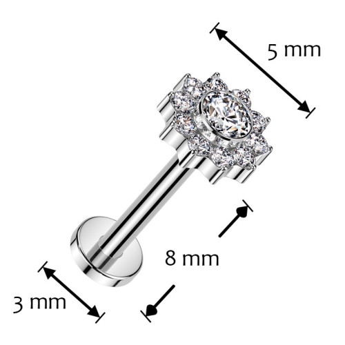 Piercing do brady - labreta TITAN