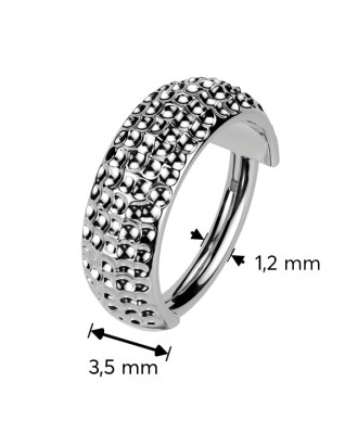 Segment kruh - helix / cartilage / tragus piercing TITAN