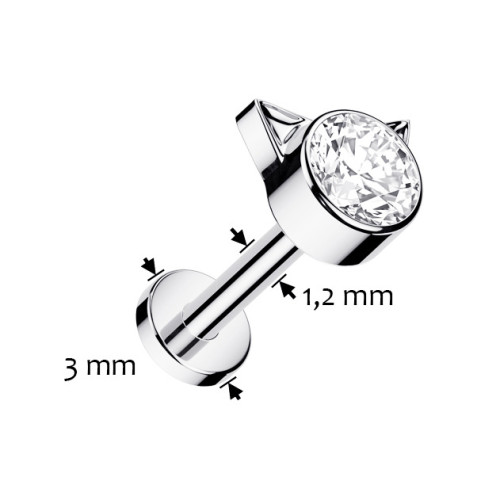 Piercing do brady titán Kitty