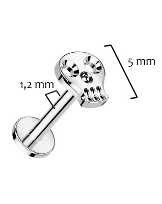 Piercing do brady - labreta TITAN, 1,2 x 8 mm