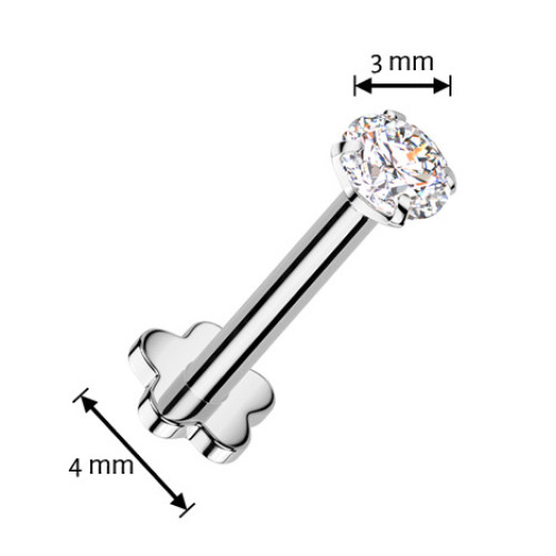 Piercing do brady - labreta TITAN