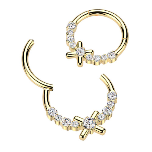 Oceľový piercing - segment kruh