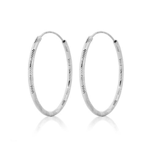 Pozlátené strieborné náušnice kruhy 18 mm