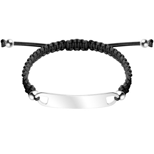 Dámsky náramok s oceľovou doštičkou