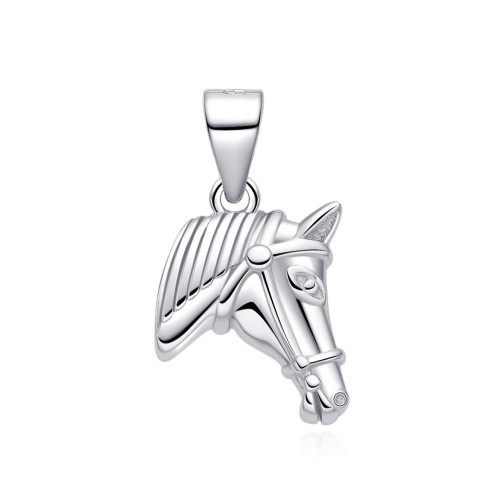 Strieborný prívesok hlava koňa